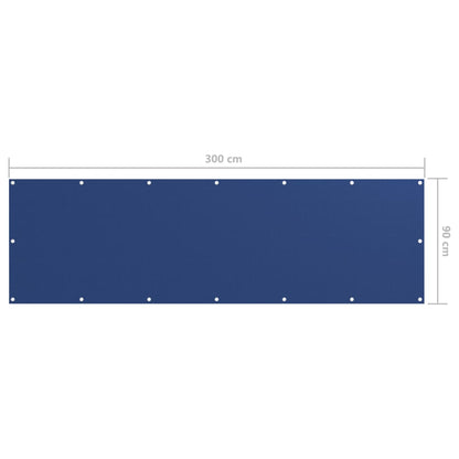 Paravento da Balcone Blu 90x300 cm in Tessuto Oxford | homemem39