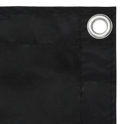 Paravento da Balcone Nero 75x600 cm in Tessuto Oxford | homemem39