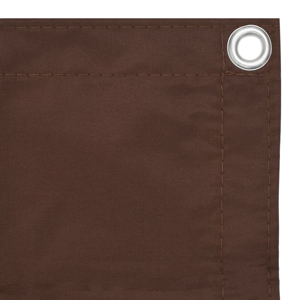 Paravento da Balcone Marrone 75x300 cm in Tessuto Oxford | homemem39