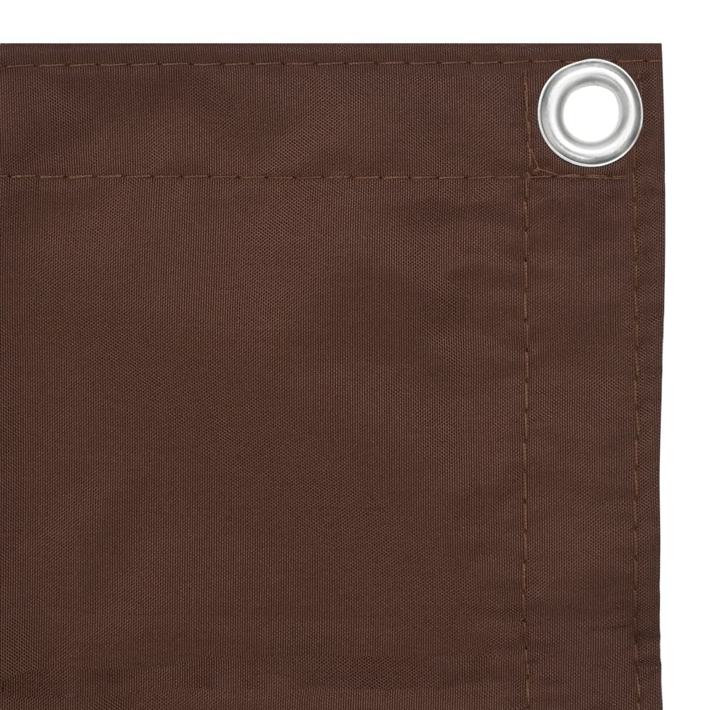 Paravento da Balcone Marrone 75x500 cm in Tessuto Oxford | homemem39