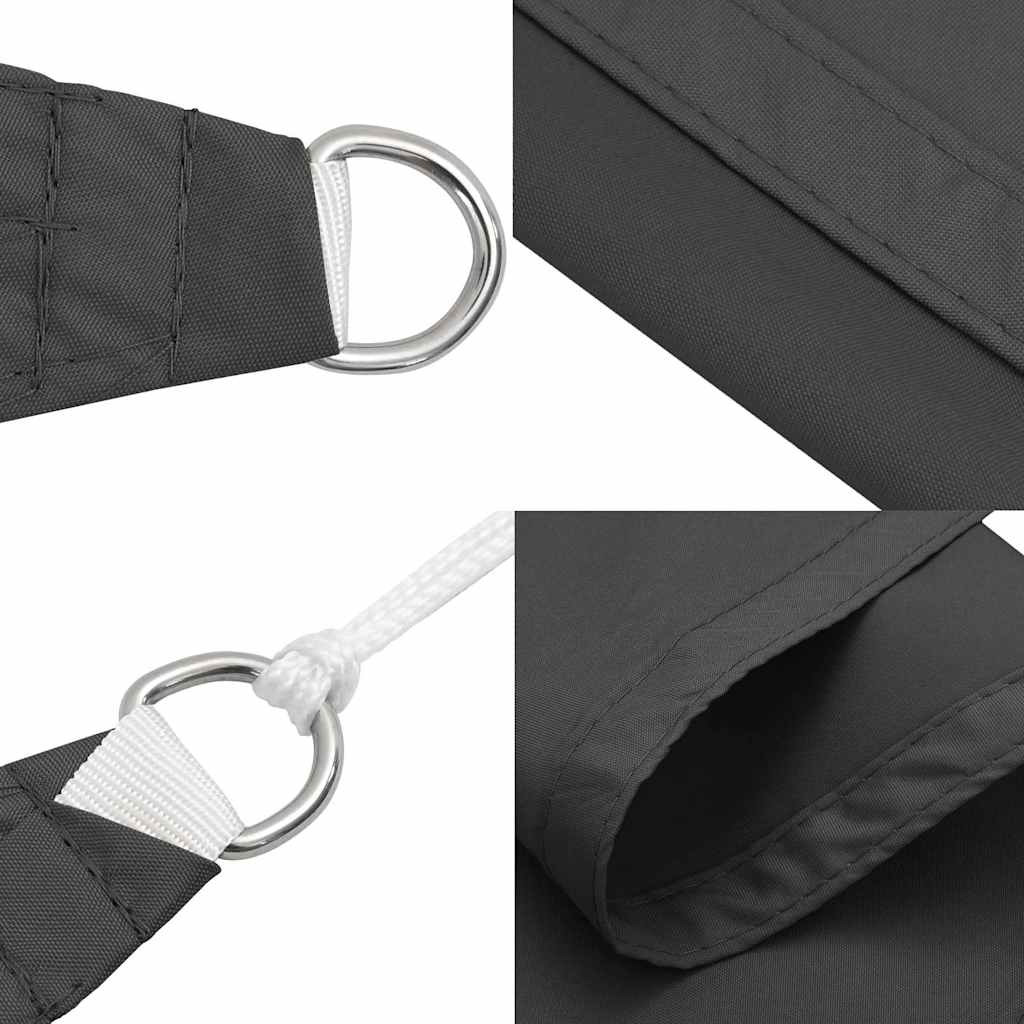 Parasole a Vela Oxford Rettangolare 2x5 m Antracite | homemem39