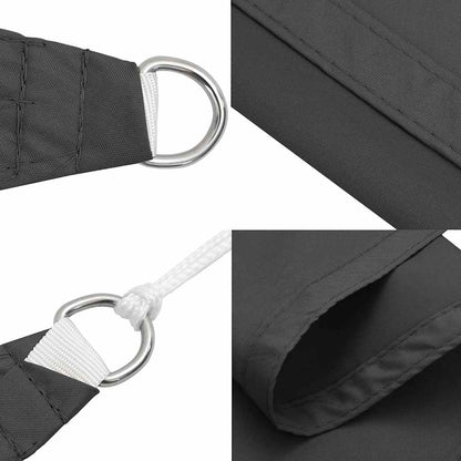 Parasole a Vela Oxford Rettangolare 2x5 m Antracite | homemem39