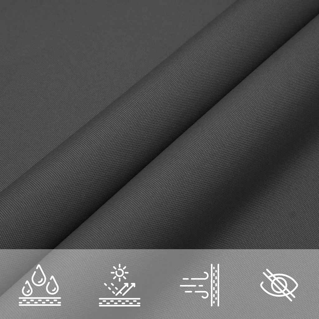 Parasole a Vela Oxford Rettangolare 2x5 m Antracite | homemem39