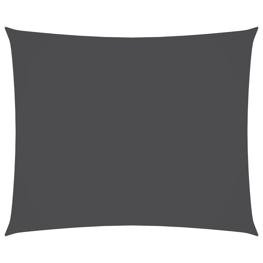 Parasole a Vela Oxford Rettangolare 2,5x3,5 m Antracite - homemem39