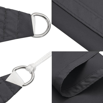 Parasole a Vela Oxford Rettangolare 2,5x4,5 m Antracite