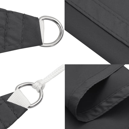 Parasole a Vela Oxford Rettangolare 2,5x5 m Antracite | homemem39