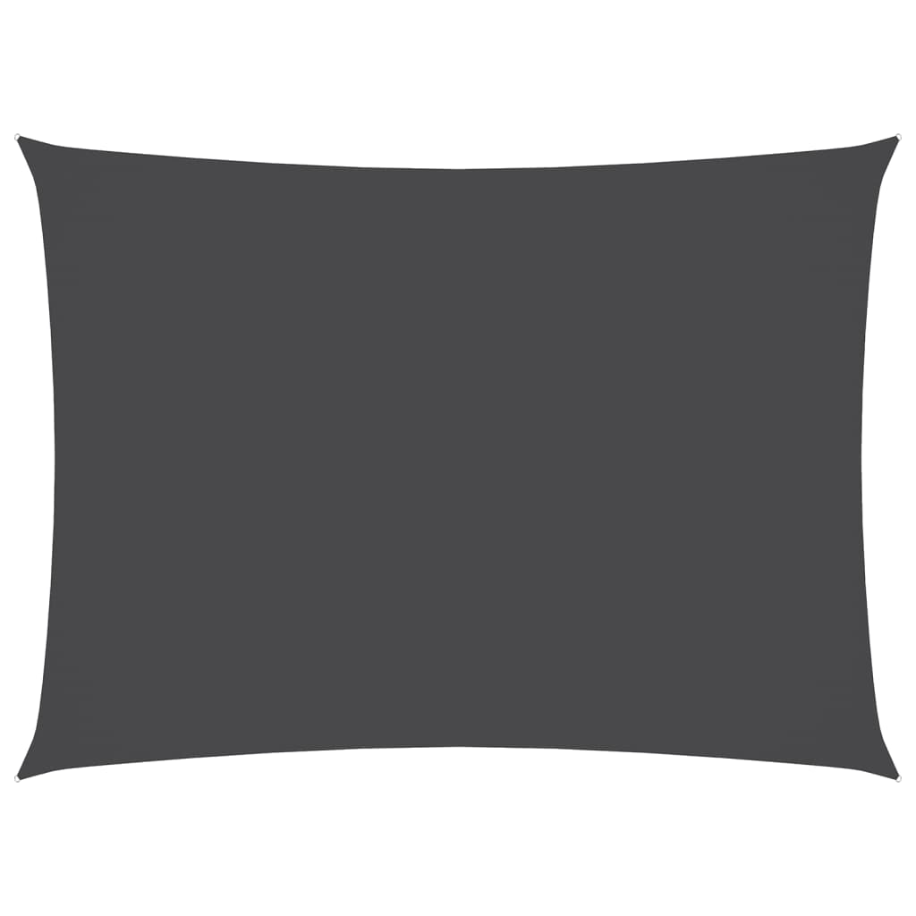 Parasole a Vela Oxford Rettangolare 3x5 m Antracite - homemem39