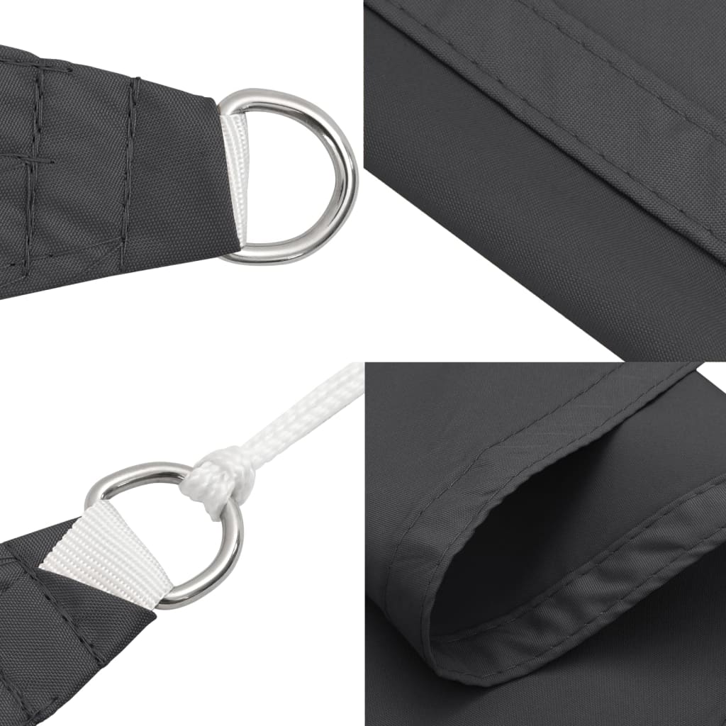Parasole a Vela Oxford Rettangolare 3,5x5 m Antracite | homemem39