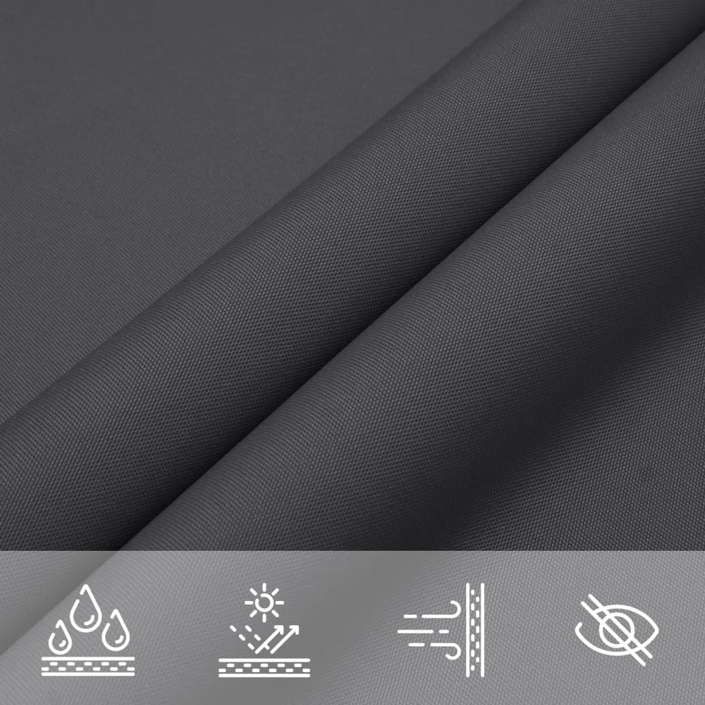 Parasole a Vela Oxford Rettangolare 4x5 m Antracite | homemem39