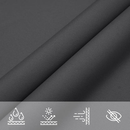 Parasole a Vela Oxford Rettangolare 4x5 m Antracite | homemem39
