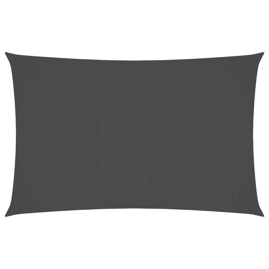 Rectangular Oxford Sunshade 5x8 m Anthracite