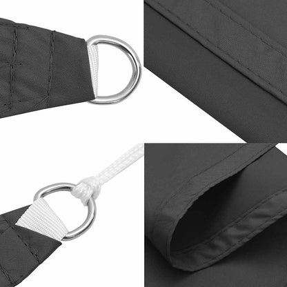 Parasole a Vela Oxford Triangolare 3x4x4 m Antracite | homemem39