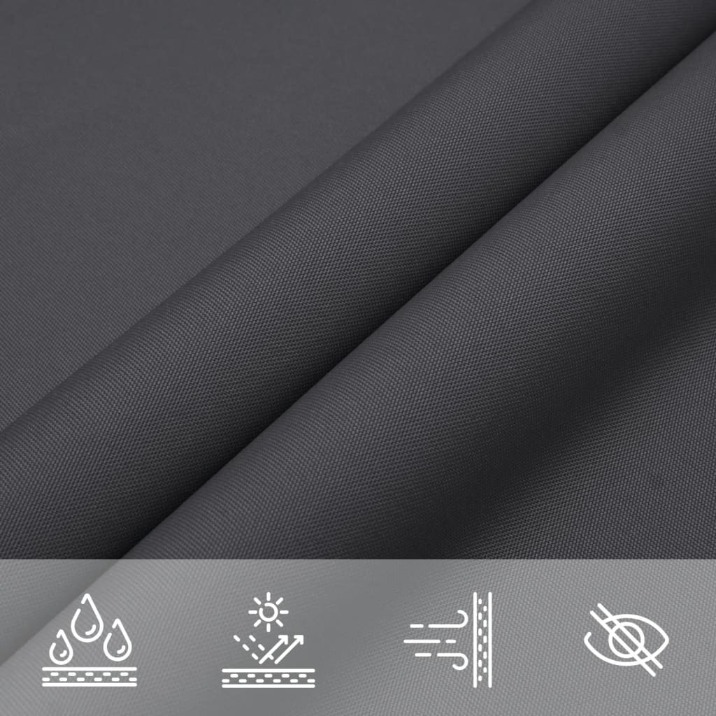 Parasole a Vela Oxford Triangolare 6x6x6 m Antracite | homemem39