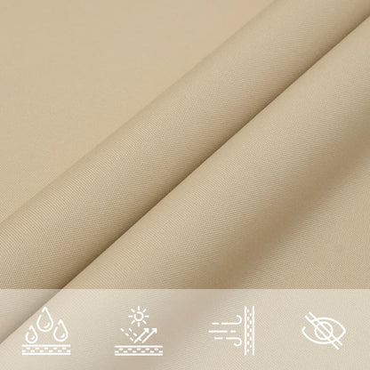 Vela Parasole in Tela Oxford Quadrata 2,5x2,5 m Beige | homemem39
