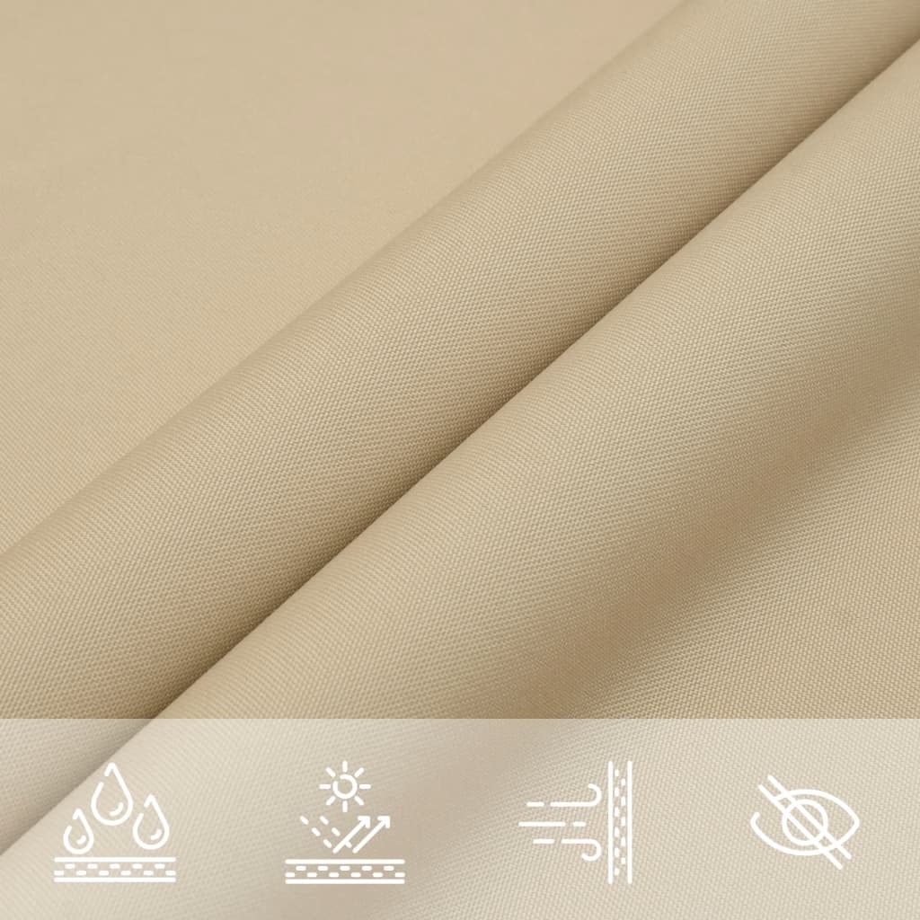 Parasole a Vela in Tela Oxford Quadrato 4,5x4,5 m Beige | homemem39