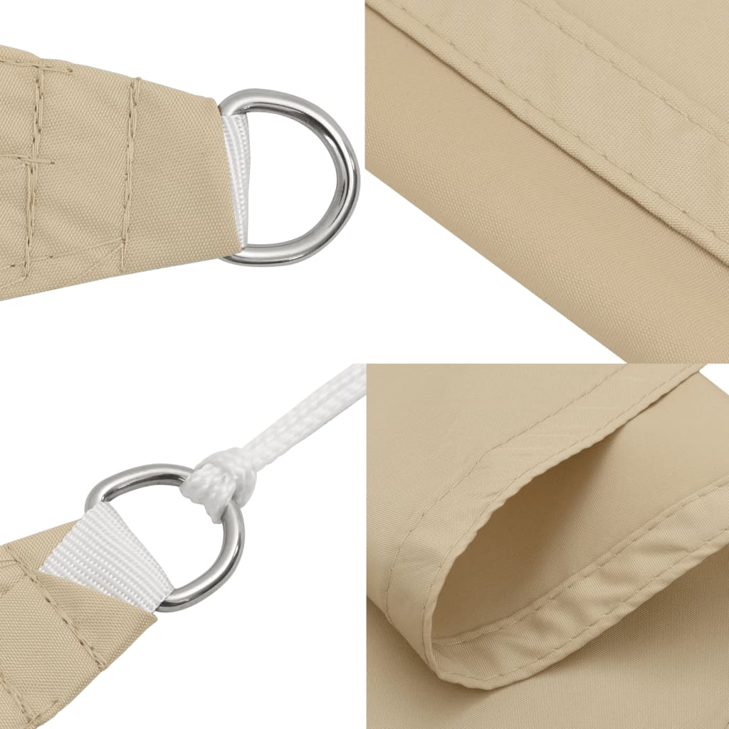 Parasole a Vela Oxford Rettangolare 2x4,5 m Beige