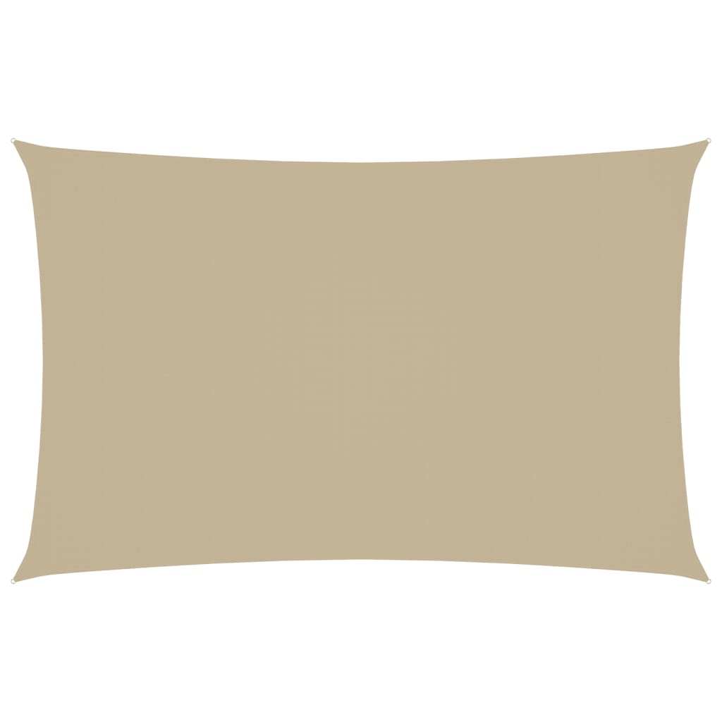 Parasole a Vela Oxford Rettangolare 2x5 m Beige | homemem39