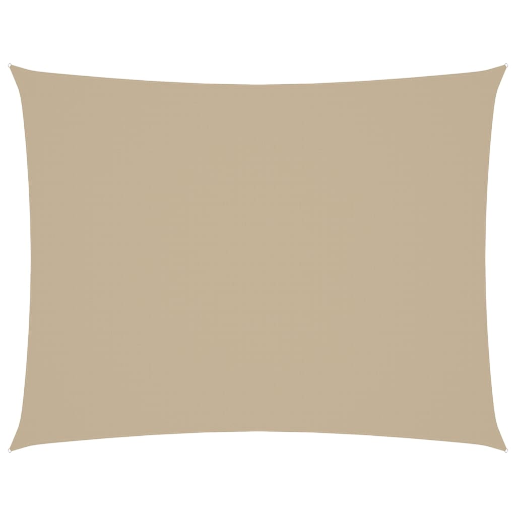 Parasole a Vela Oxford Rettangolare 2,5x3,5 m Beige - homemem39