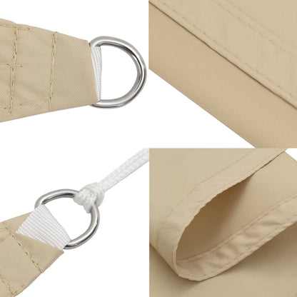 Parasole a Vela Oxford Rettangolare 2,5x3,5 m Beige - homemem39