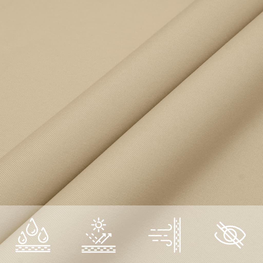 Parasole a Vela Oxford Rettangolare 2,5x5 m Beige | homemem39