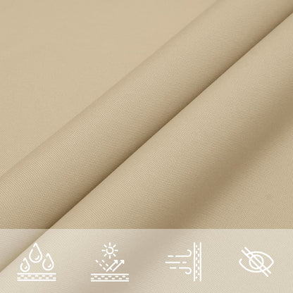 Parasole a Vela Oxford Rettangolare 2,5x5 m Beige | homemem39
