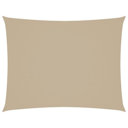 Parasole a Vela Oxford Rettangolare 3x4 m Beige | homemem39