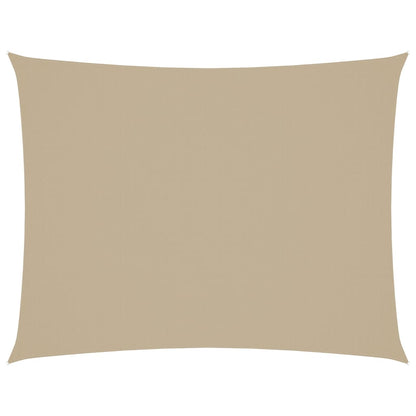 Parasole a Vela Oxford Rettangolare 3x6 m Beige