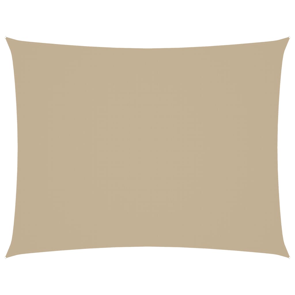 Parasole a Vela Oxford Rettangolare 3,5x5 m Beige | homemem39