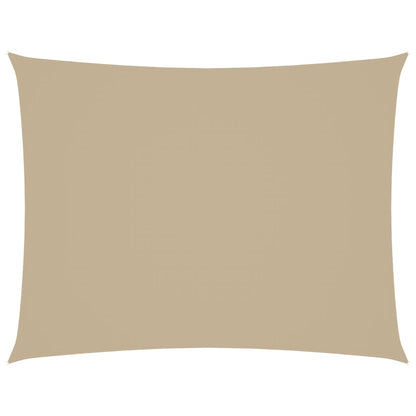 Parasole a Vela Oxford Rettangolare 3,5x5 m Beige | homemem39