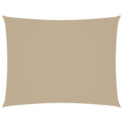 Parasole a Vela Oxford Rettangolare 4x5 m Beige