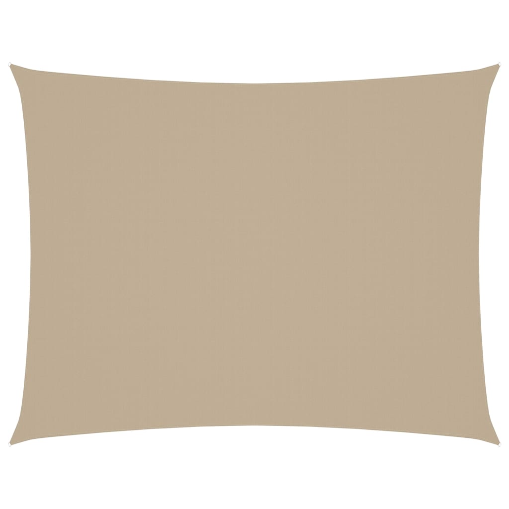 Parasole a Vela Oxford Rettangolare 5x6 m Beige | homemem39