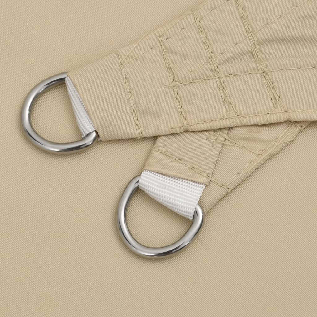 Parasole a Vela Oxford Rettangolare 6x7 m Beige
