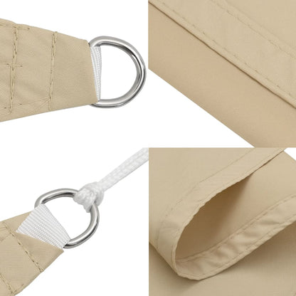 Parasole a Vela Oxford Triangolare 3x4x5 m Beige | homemem39