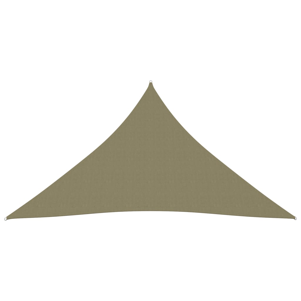 Parasole a Vela Oxford Triangolare 3x4x4 m Beige