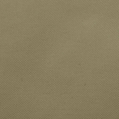 Parasole a Vela Oxford Triangolare 3x4x4 m Beige