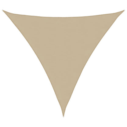 Parasole a Vela Oxford Triangolare 4x4x4 m Beige