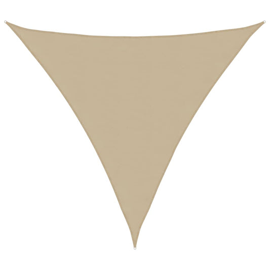 Parasole a Vela Oxford Triangolare 4x4x4 m Beige
