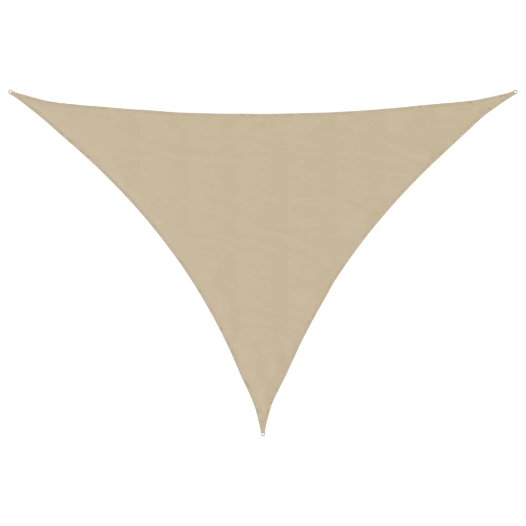 Parasole a Vela Oxford Triangolare 4,5x4,5x4,5 m Beige