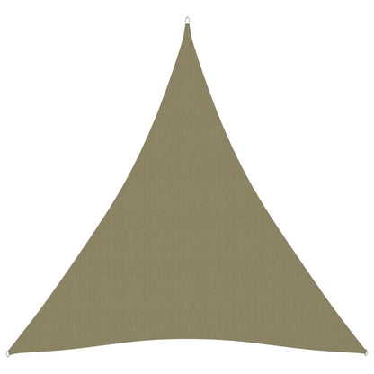 Parasole a Vela Oxford Triangolare 4x5x5 m Beige