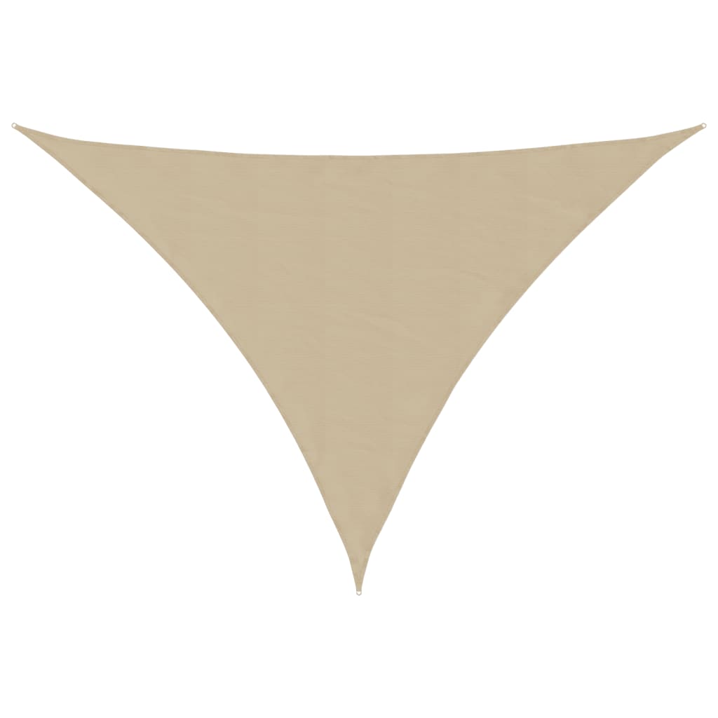 Parasole a Vela Oxford Triangolare 5x5x6 m Beige | homemem39
