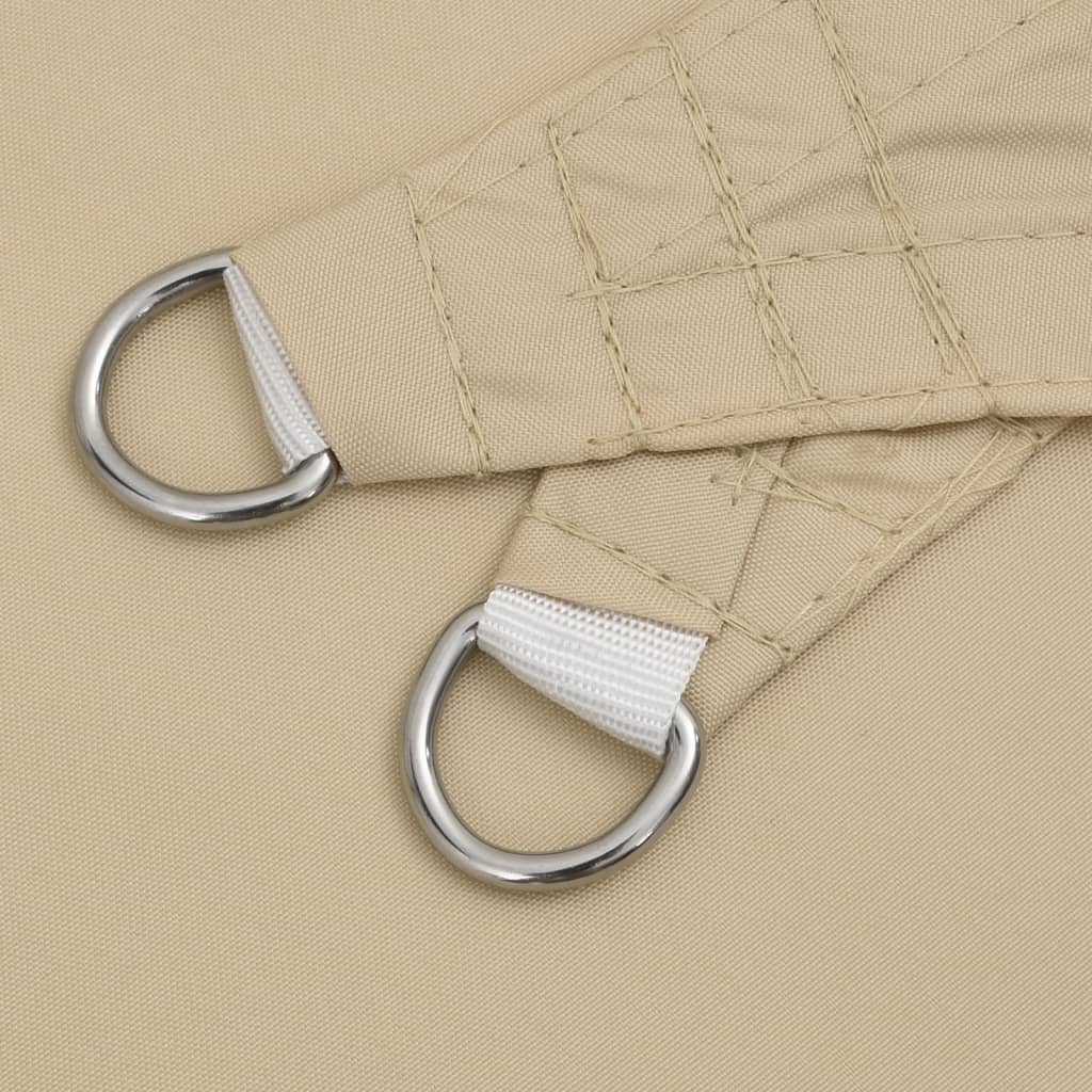 Parasole a Vela Oxford Triangolare 4x5x6,4 m Beige | homemem39