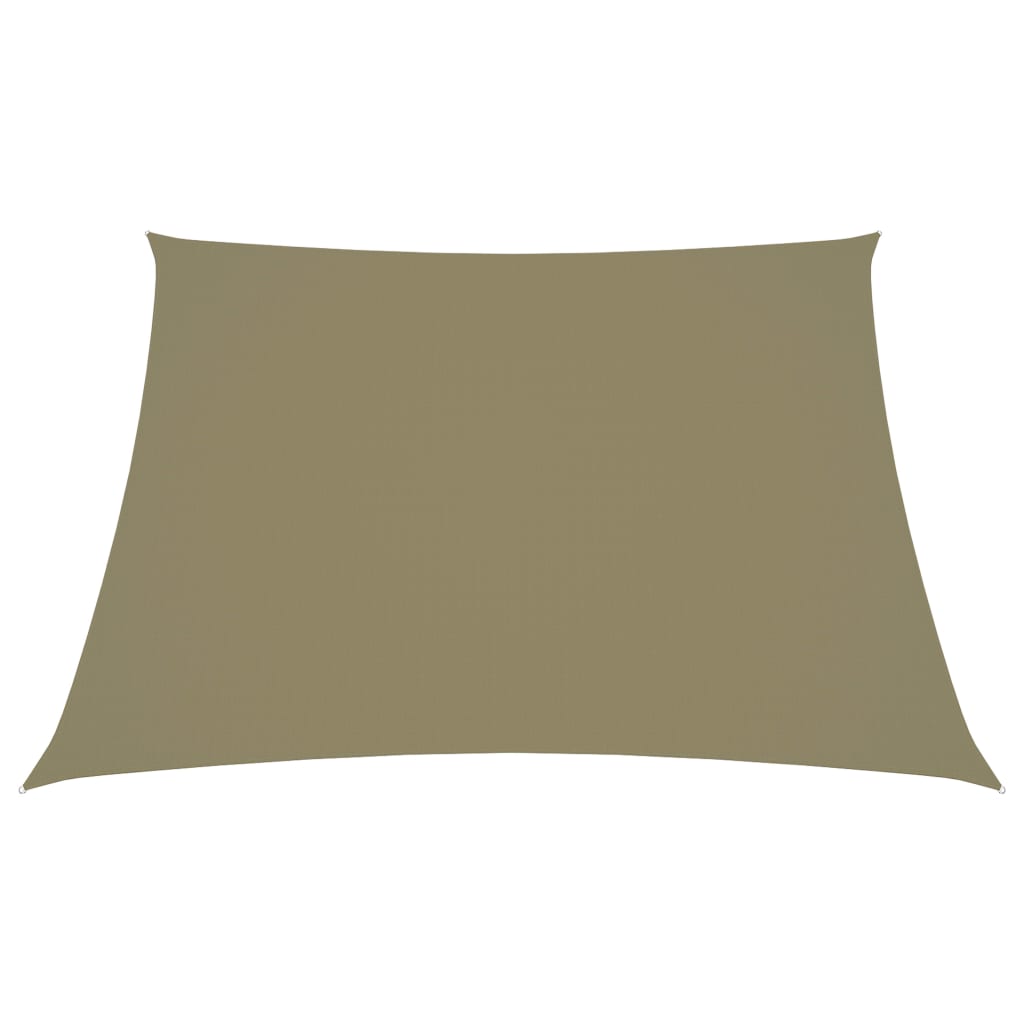 Parasole a Vela in Tela Oxford a Trapezio 2/4x3 m Beige - homemem39