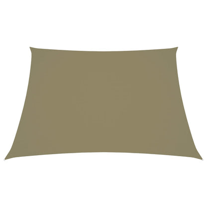 Parasole a Vela in Tela Oxford a Trapezio 2/4x3 m Beige - homemem39