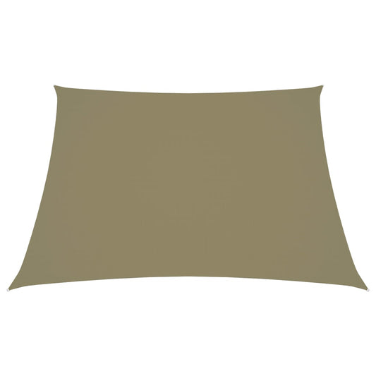 Parasole a Vela in Tela Oxford a Trapezio 2/4x3 m Beige - homemem39