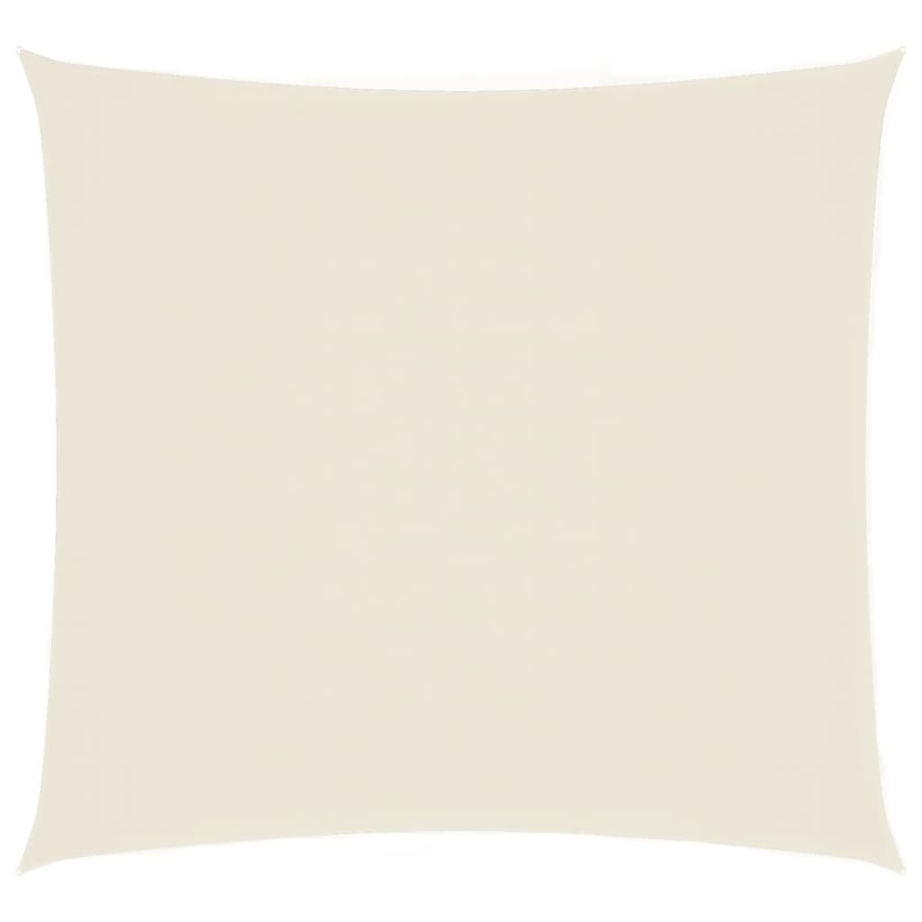 Parasole a Vela in Tela Oxford Quadrato 4,5x4,5 m Crema | homemem39