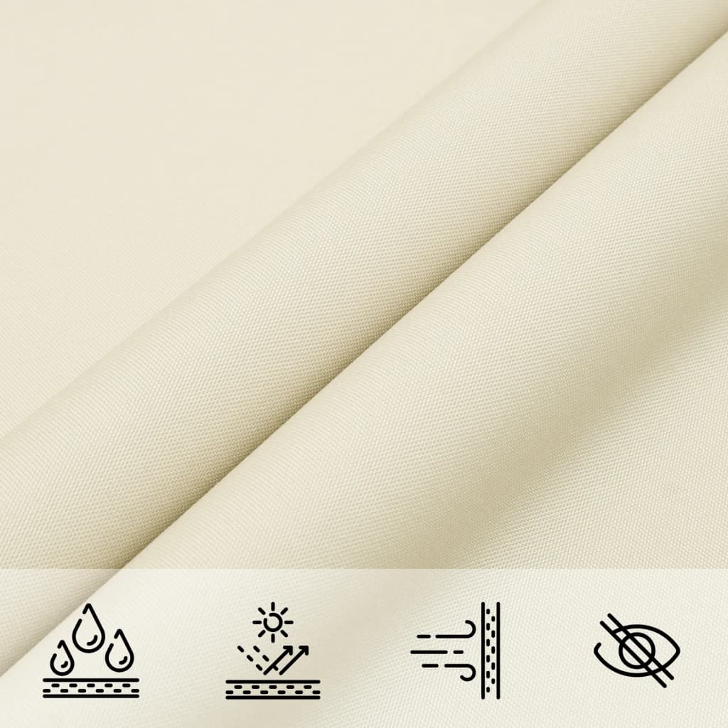 Vela Parasole in Tela Oxford Quadrata 6x6 m Crema | homemem39