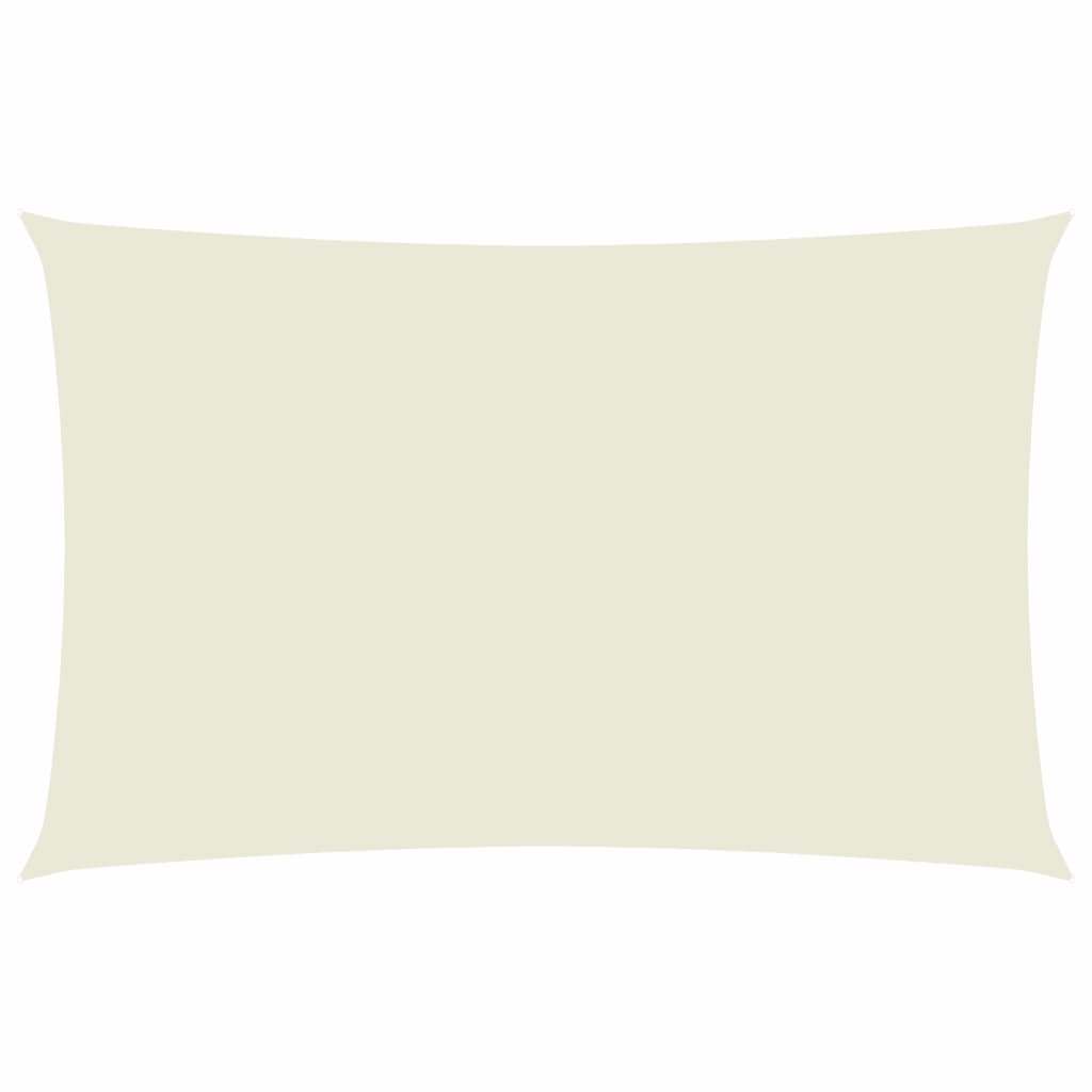 Parasole a Vela Oxford Rettangolare 2x5 m Crema - homemem39