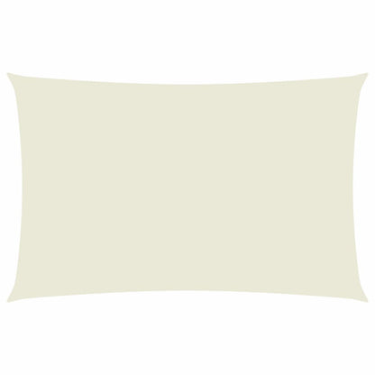 Parasole a Vela Oxford Rettangolare 2x5 m Crema - homemem39