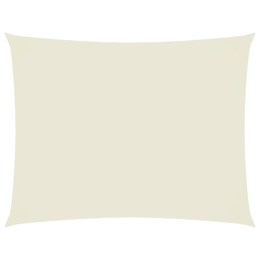 Parasole a Vela Oxford Rettangolare 2,5x3,5 m Crema - homemem39