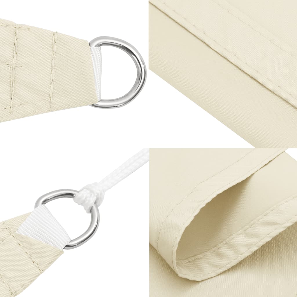 Oxford Rectangular Parasol Sail 2.5x4 m Cream